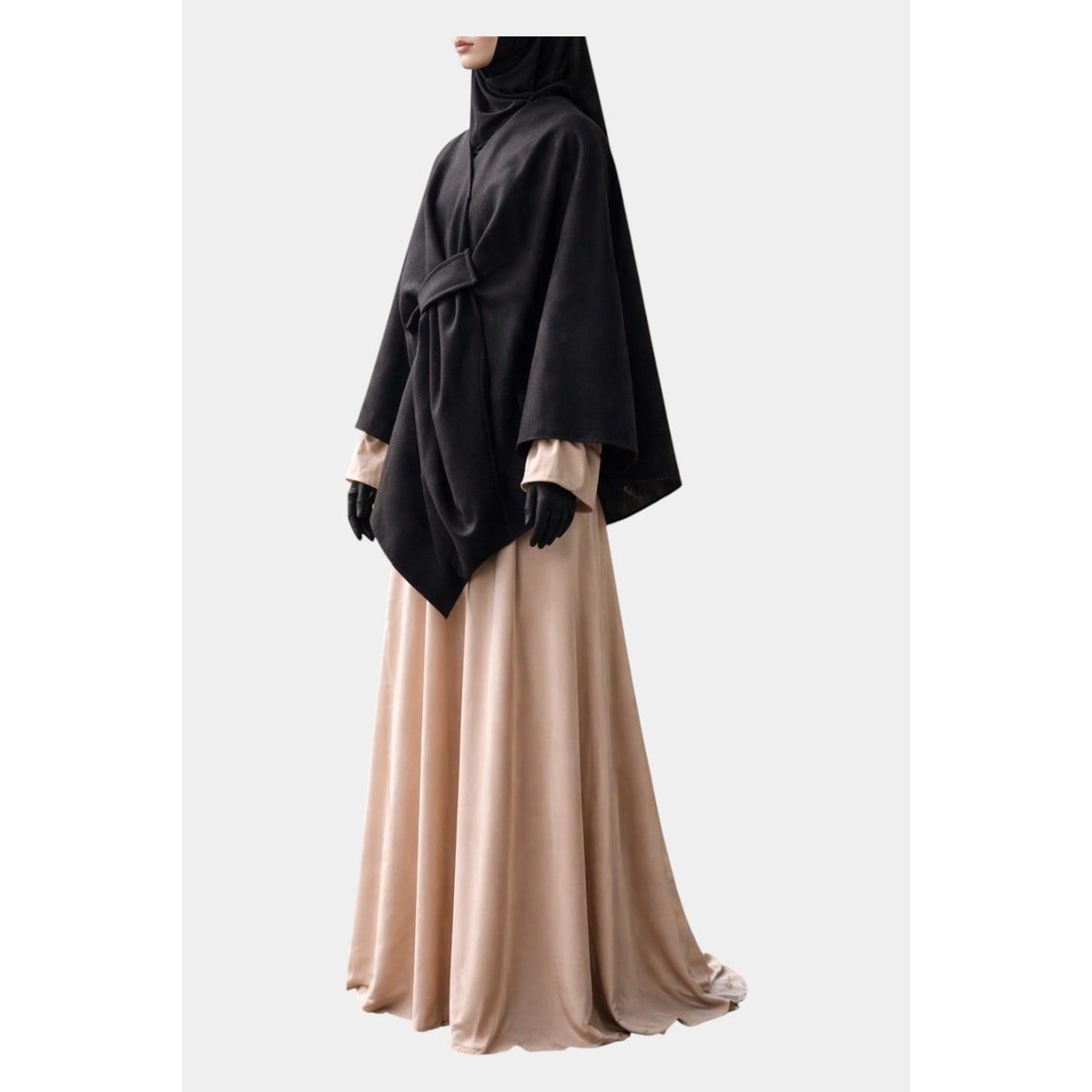 Cape poncho Oversize Noire 2