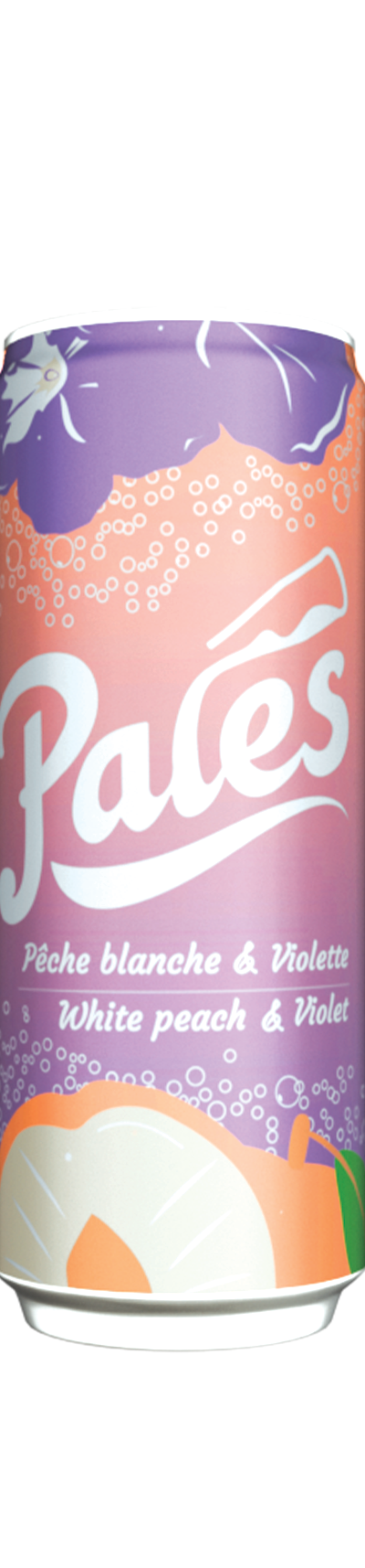 Pack de 24 canettes 33 cl Pêches blanches & Violette