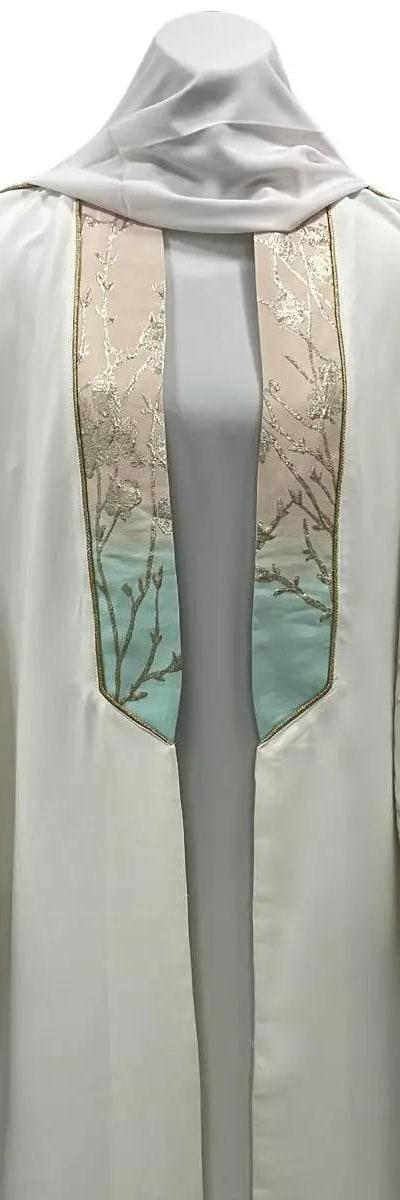 Kimono vert pastel Élégance & Raffinement – Idéal Mariage & Soirée